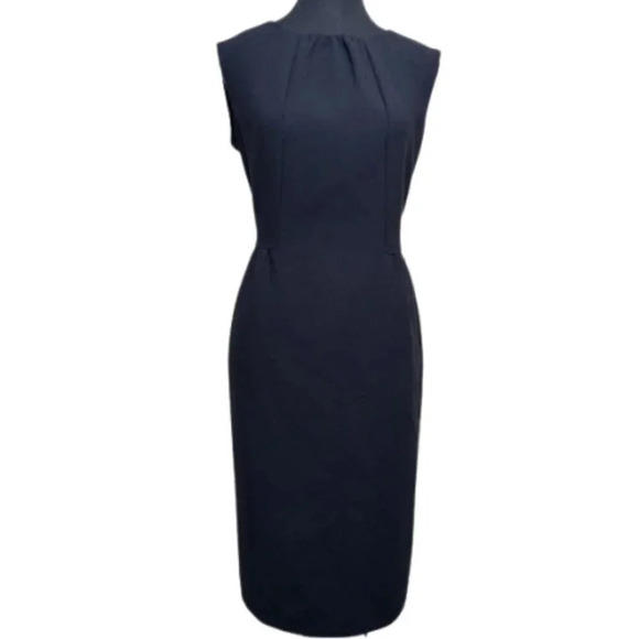 Talbots Womens 12 Cocktail Sleeveless  Sheath Dress Black Color - Picture 1 of 13